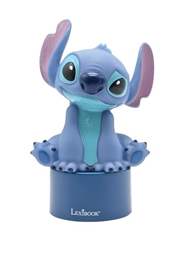 Lexibook NS01D, Disney Stitch, Nachtlicht mit Lautsprecher, Farbwechsel, weiches Licht, batteriebetrieben, Blau von Lexibook