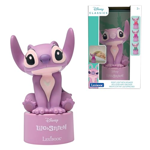 Lexibook, Disney Stitch, Angel Nachtlicht mit Lautsprecher, Farbwechsel, Weiches Licht, Batteriebetrieben, Rosa, NS01D1 Lexibook, Disney Stitch, Angel Nachtlicht mit Lautsprecher, Farbwechsel, Weiches Licht, Batteriebetrieben, Rosa, NS01D1 von Lexibook