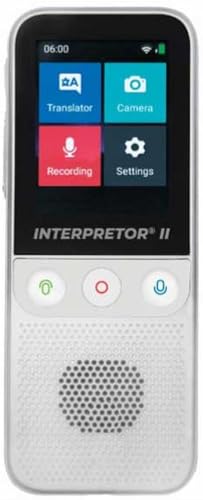 Lexibook, Interpretor 3, Sprechender Sofortübersetzer 137 Sprachen, Fotoübersetzung und Memos, Professioneller tragbarer & mehrsprachiger Reiseübersetzer, Kopfhöreranschluss, Wi-Fi, Offline, NTL3000 von Lexibook