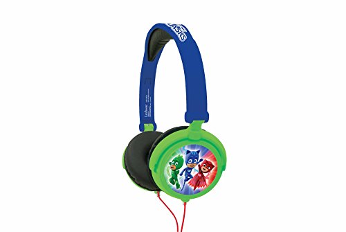 Lexibook PJ Masks Catboy Stereokopfhörer, kinderfreundliche Kraft, faltbar und einstellbar, Blau / Grün, HP015PJM von Lexibook