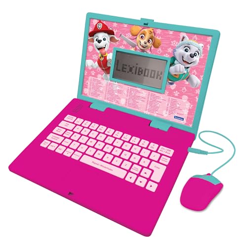 Lexibook Paw Patrol, Pädagogische und zweisprachige Laptop in Englisch/Deutsch, Spielzeug für Kinder mit 124 Aktivitäten zu Lernen, Spielen Spiele und Musik, Rosa, JC598PAGi3 Lexibook Paw Patrol, Pädagogische und zweisprachige Laptop in Englisch/Deutsch, Spielzeug für Kinder mit 124 Aktivitäten zu Lernen, Spielen Spiele und Musik, Rosa, JC598PAGi3 von Lexibook