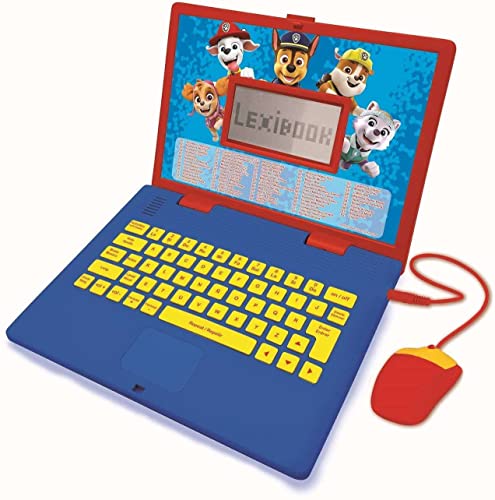 Lexibook Paw Patrol-Pädagogisches und zweisprachiges Notebook Spanisch/Englisch-Spielzeug für Kinder mit 124 Aktivitäten zum Lernen, Spielen und Musik mit Chase und Marshal-Blau/Rot, JC598PAi2 Lexibook Paw Patrol-Pädagogisches und zweisprachiges Notebook Spanisch/Englisch-Spielzeug für Kinder mit 124 Aktivitäten zum Lernen, Spielen und Musik mit Chase und Marshal-Blau/Rot, JC598PAi2 von Lexibook