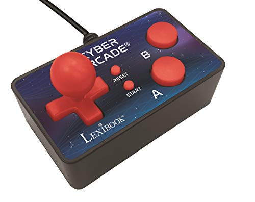 Lexibook - Cyber Arcade TV-Spielekonsole, 200 Spiele, Plug N 'Play-Controller, Sport, Action, Joystick, Schwarz / Blau - JG6500 von Lexibook