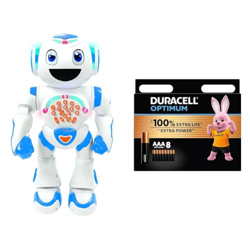 Lexibook Powerman Star Roboterfernsteuerung STEM Programm für Krebse 4+ -ROB85PT + Duracell Optimum Batterien AAA, 8 Stück, bis zu 100% Extra Power oder zusätzliche Leistung Lexibook Powerman Star Roboterfernsteuerung STEM Programm für Krebse 4+ -ROB85PT + Duracell Optimum Batterien AAA, 8 Stück, bis zu 100% Extra Power oder zusätzliche Leistung von Lexibook