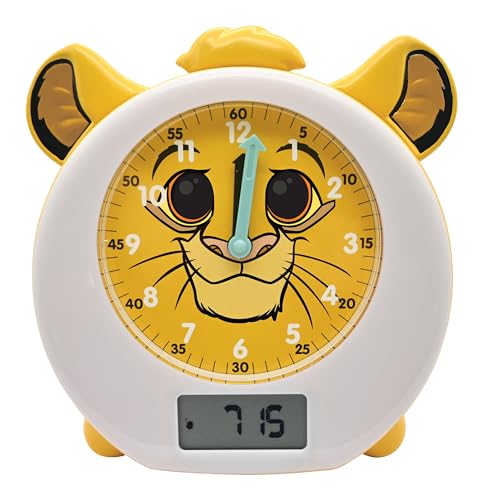 Lexibook, Disney Der König der Löwen, Simba, Mein pädagogischer Schlafbegleiter, Wecker, Nachtlicht, Morgendämmerungssimulator, Timer, doppelte Zeitanzeige, wiederaufladbare Batterie, gelb, RLT100AN Lexibook, Disney Der König der Löwen, Simba, Mein pädagogischer Schlafbegleiter, Wecker, Nachtlicht, Morgendämmerungssimulator, Timer, doppelte Zeitanzeige, wiederaufladbare Batterie, gelb, RLT100AN von Lexibook