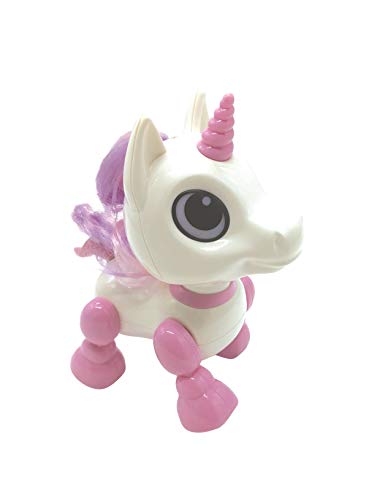 Lexibook Power Unicorn Mini - Mein kleines Roboter-Einhorn mit Geräuschen, Musik, Lichteffekten, Sprachwiederholung und Klangreaktion, Kinderspielzeug (Mädchen) - ROB02UNI von Lexibook