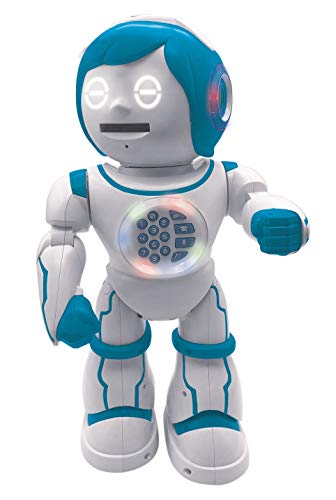 Lexibook Powerman Kid - Pädagogischer und zweisprachiger deutsch/englischer Roboter - Gehend Sprechend Tanzend Singendes Spielzeug - STEM Programmierbares Erzählen Erstellen von Geschichten - ROB90DE von Lexibook