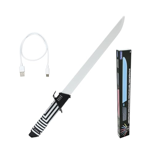 Lexibook, interaktiver Säbel, der auf Bewegungen reagiert, 4 Lichtmodi, leuchtet in 8 Farben, Kampfsoundeffekte, wiederaufladbare Batterie, RP20 von Lexibook