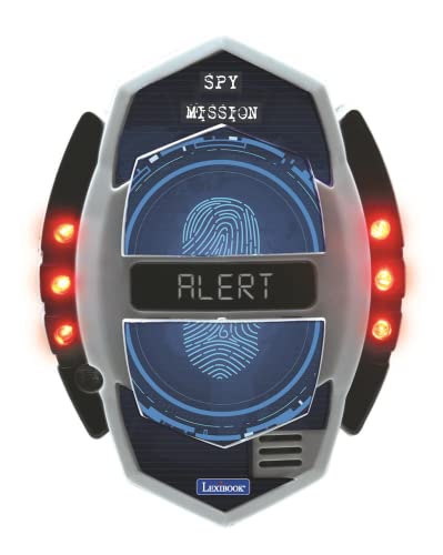 Lexibook RPSPY05 Spy Mission, Spionage-Bewegungsmelder mit Alarm, Lichteffekte, Erkennung bis zu 30 Zentimeter, schwarz/rot von Lexibook