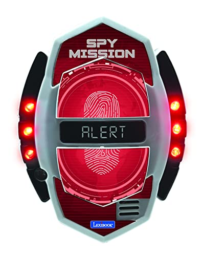 Lexibook RPSPY05 Spy Mission, Spionage-Bewegungsmelder mit Alarm, Lichteffekte, Erkennung bis zu 30 Zentimeter, schwarz/rot von Lexibook