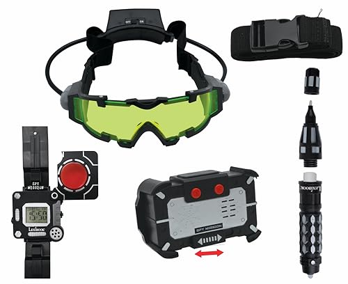Lexibook, Spy Mission, Spionage-Komplettset (Stift mit unsichtbarer Tinte, Stimmveränderer, Nachtsichtbrille, Decoder-Uhr), Rollenspiel für Kinder, RPSPY10 Lexibook, Spy Mission, Spionage-Komplettset (Stift mit unsichtbarer Tinte, Stimmveränderer, Nachtsichtbrille, Decoder-Uhr), Rollenspiel für Kinder, RPSPY10 von Lexibook