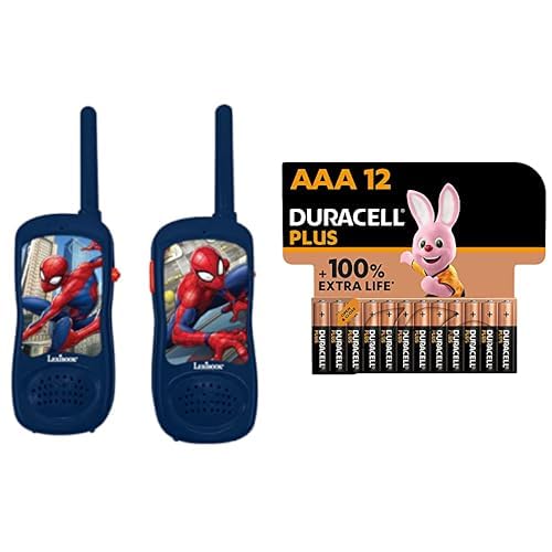 Lexibook Spiderman, Walkie Talkies, Kommunikationsspiel für Kinder, Kommunikationsspiel für Kinder, Gürtelclip, batteriebetrieben, rot und blau, TW11SP, Universalgröße, verschiedene Modelle + Duracell Lexibook Spiderman, Walkie Talkies, Kommunikationsspiel für Kinder, Kommunikationsspiel für Kinder, Gürtelclip, batteriebetrieben, rot und blau, TW11SP, Universalgröße, verschiedene Modelle + Duracell von Lexibook