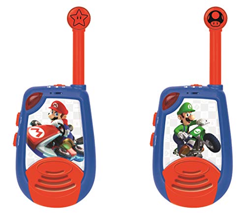 Lexibook, Mario Kart, Digitale Walkie-Talkies für Kinder, 2 km Reichweite, Morselichtfunktion, Gürtelclip für den Transport, batteriebetrieben, blau/rot, TW25NI Lexibook, Mario Kart, Digitale Walkie-Talkies für Kinder, 2 km Reichweite, Morselichtfunktion, Gürtelclip für den Transport, batteriebetrieben, blau/rot, TW25NI von Lexibook