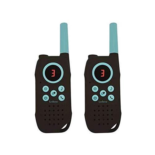 Lexibook, Walkie-talkies, 5km / 3 miles, digitalt ljud, kommunikationsspel inomhus och utomhus, Bältesklämma, Blå, TW42 von Lexibook