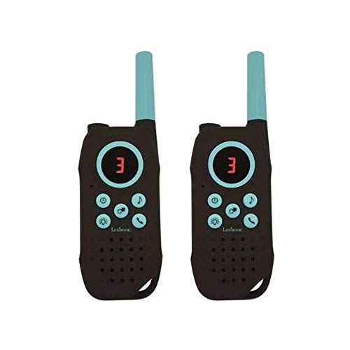 Lexibook 5km Walkie-Talkies, digitaler Sound, Indoor- und Outdoor-Kommunikationsspiel, Gürtelclip, Blau, TW42 von Lexibook