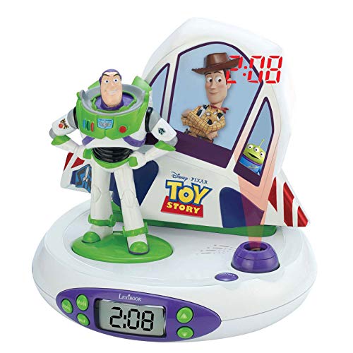 Lexibook Toy Story Disney Buzz & Woody Radio-Projektionswecker, Nachtlicht, projeziert die Zeit an die Wand, Soundeffekte, läuft mit Batterien,Weiβ/Grün, RP505TS, S Lexibook Toy Story Disney Buzz & Woody Radio-Projektionswecker, Nachtlicht, projeziert die Zeit an die Wand, Soundeffekte, läuft mit Batterien,Weiβ/Grün, RP505TS, S von Lexibook