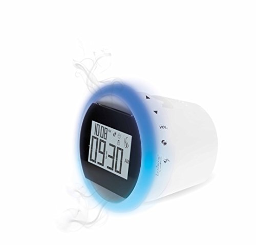 Lexibook by Sensorwake Duftuhr, Entspanntes Licht, FM Radio, batteriebetriebenes oder USB-Kabel, weiß/schwarz, CS100 Lexibook by Sensorwake Duftuhr, Entspanntes Licht, FM Radio, batteriebetriebenes oder USB-Kabel, weiß/schwarz, CS100 von Lexibook