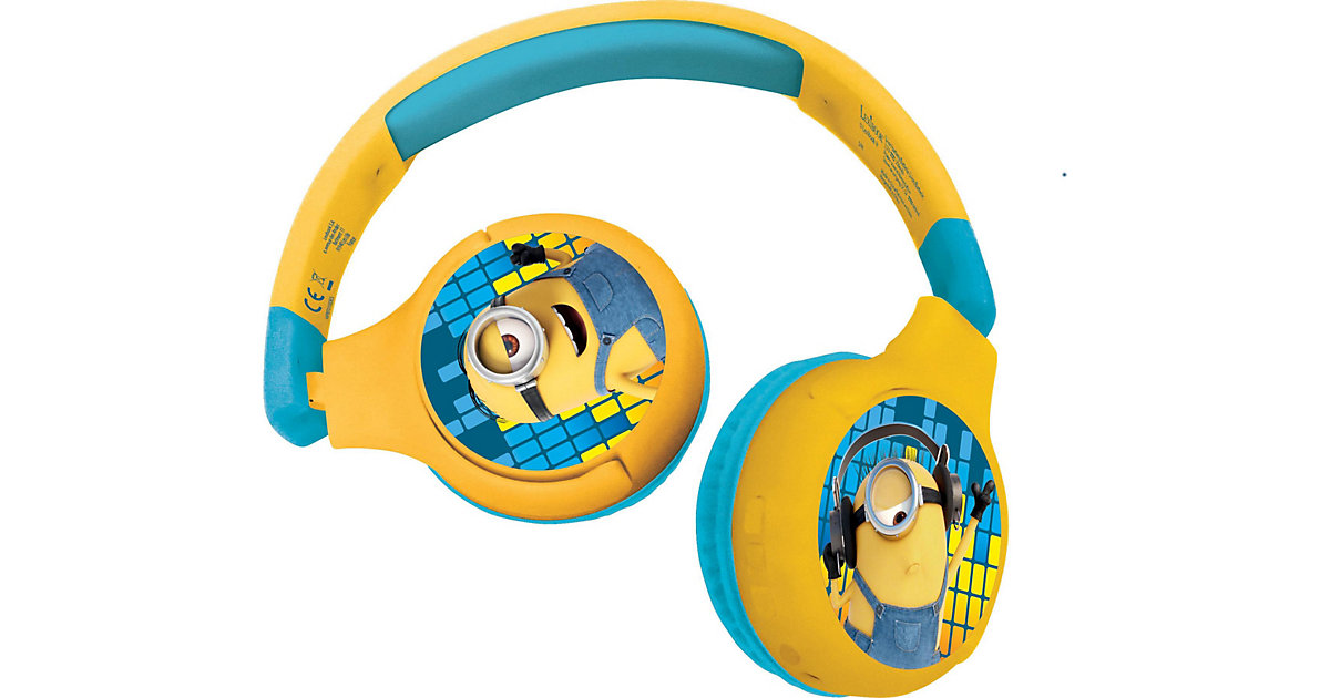 Minions-Kopfhörer 2-in-1 Bluetooth und kabelgebunden mit Mikrofon blau/gelb Minions-Kopfhörer 2-in-1 Bluetooth und kabelgebunden mit Mikrofon blau/gelb von Lexibook