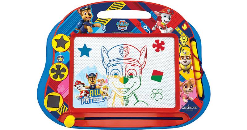 PAW Patrol Magnetisches mehrfarbiges Zeichenbrett mit Zubehör blau/rot von Lexibook