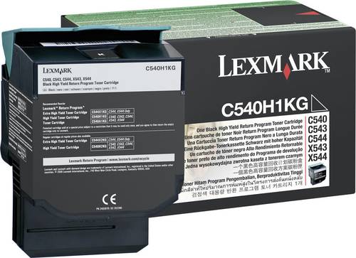 Lexmark Rückgabe Tonerkassette C540 C543 C544 C546 X544 X546 X548 Original Schwarz 2500 Seiten C540 von Lexmark