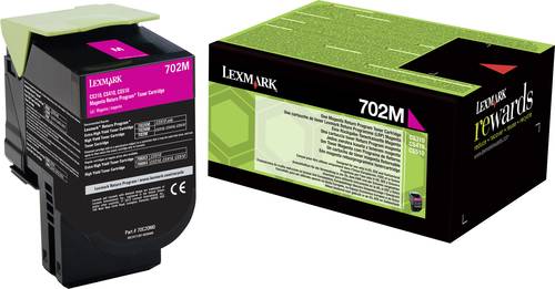 Lexmark Tonerkassette 702M CS310 CS410 CS510 Original Magenta 1000 Seiten 70C20M0 von Lexmark
