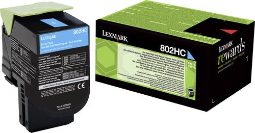 Lexmark Toner 802HC CX410 CX510 Original Cyan 3000 Seiten 80C2HC0 von Lexmark