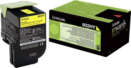 Lexmark Toner 802HY CX410 CX510 Original Gelb 3000 Seiten 80C2HY0 von Lexmark