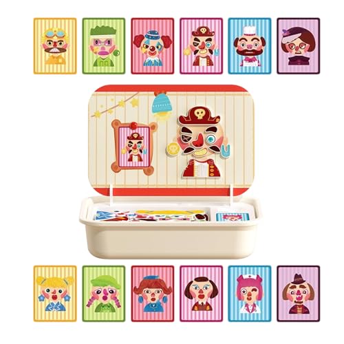 Magnetische Puzzles - Holz Magnetpuzzle Mit Aufbewahrungsbox - Lernspielzeug Für Kinder Im Vorschulalter - Kinder Mädchen Kleinkinder Magnetische Puzzles - Holz Magnetpuzzle Mit Aufbewahrungsbox - Lernspielzeug Für Kinder Im Vorschulalter - Kinder Mädchen Kleinkinder von Lexsyn