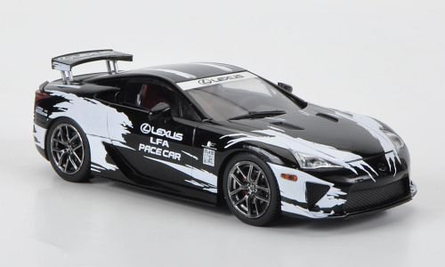 Lexus LFA, Pace Car, schwarz/weiss, 2011, Modellauto, J-Collection 1:43 von LEXUS