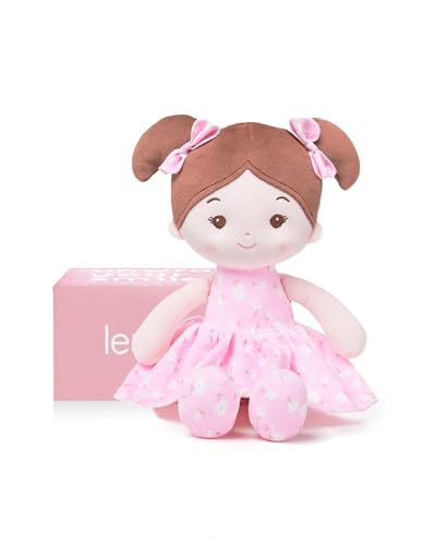 LeyaDoll Weiche Babypuppe Spielzeug (32 cm), Meine erste Stoffpuppe für 1-Jährige Mädchen, Geburtstagsgeschenk, Kleinkinder -XXX（款式） von LeyaDoll