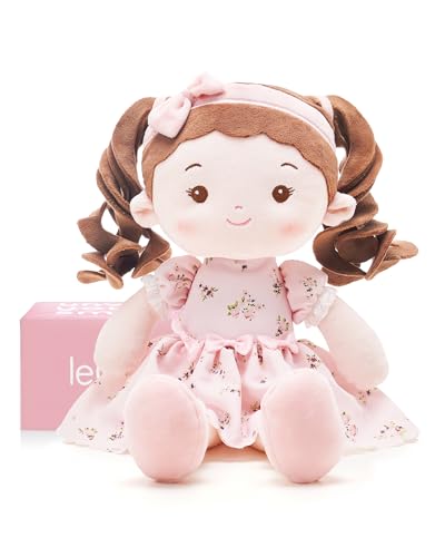 LeyaDoll Weiche Babypuppe Spielzeug (40 cm), Meine erste Stoffpuppe für 1-Jährige Mädchen, Geburtstagsgeschenk, Kleinkinder -Princess Breeze von LeyaDoll