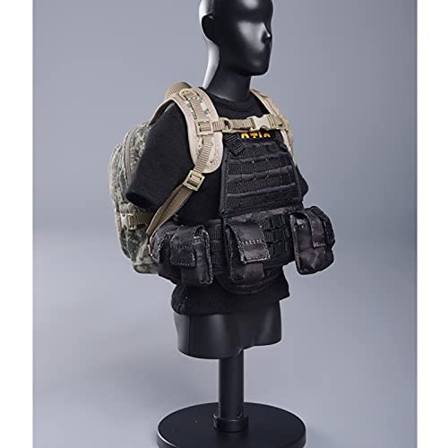 Leying 1/6 Tarnung Soldat Kostüm Soldatenmodell Zubehör Taktischer Rucksack Mit Einem Verhältnis Von 1/6 Army Desert Camo Pack (2) von Leying