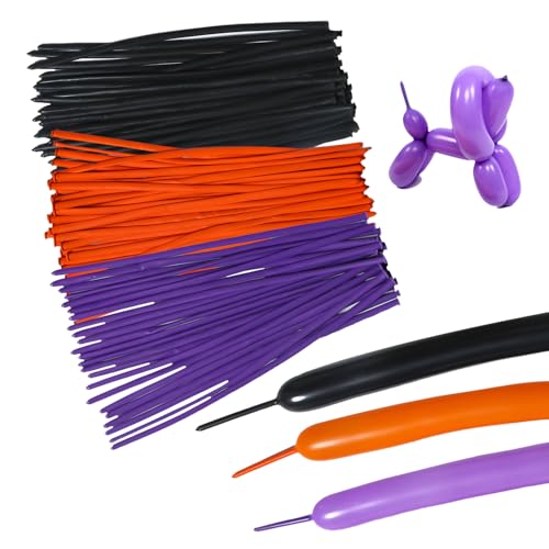 Lezevn 90pcs Langer Ballon Schwarz Orange Lila Halloween Twisting Ballons für Ballontiere Party Supplies Halloween Dekorationen Lezevn 90pcs Langer Ballon Schwarz Orange Lila Halloween Twisting Ballons für Ballontiere Party Supplies Halloween Dekorationen von Lezevn