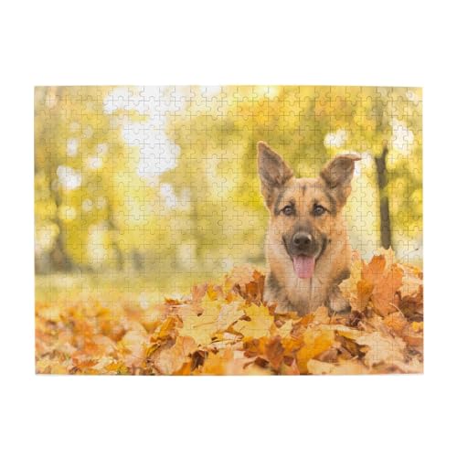 500 Teile, Puzzles für Erwachsene, anspruchsvolle Puzzles, Puzzlespiel für das Ganze,Ahorn Deutscher Schäferhund 500 Teile, Puzzles für Erwachsene, anspruchsvolle Puzzles, Puzzlespiel für das Ganze,Ahorn Deutscher Schäferhund von LfearTesa