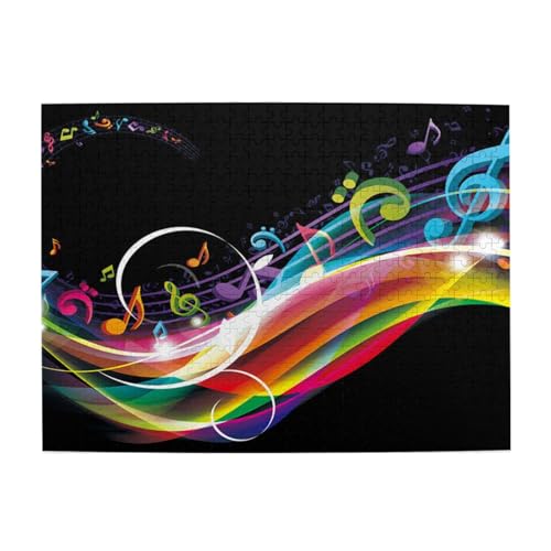 500 Teile, Puzzles für Erwachsene, anspruchsvolle Puzzles, Puzzlespiel für das Ganze,Bunte Musik 500 Teile, Puzzles für Erwachsene, anspruchsvolle Puzzles, Puzzlespiel für das Ganze,Bunte Musik von LfearTesa