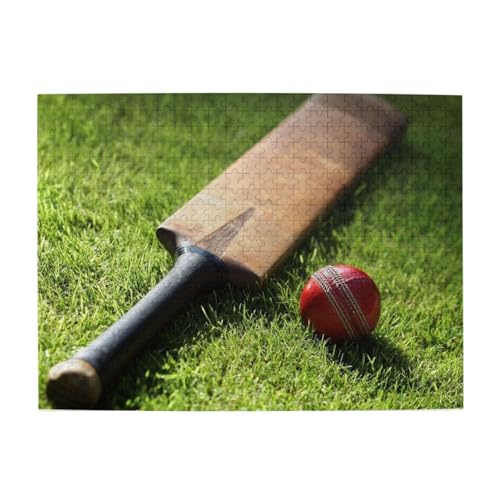 500 Teile, Puzzles für Erwachsene, anspruchsvolle Puzzles, Puzzlespiel für das Ganze,Cricketschläger und Ball 500 Teile, Puzzles für Erwachsene, anspruchsvolle Puzzles, Puzzlespiel für das Ganze,Cricketschläger und Ball von LfearTesa