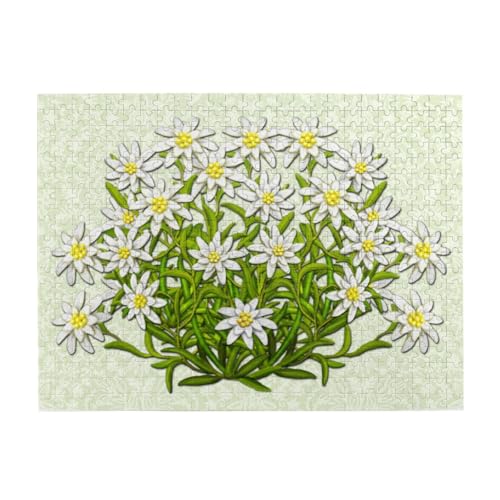 500 Teile, Puzzles für Erwachsene, anspruchsvolle Puzzles, Puzzlespiel für das Ganze,Edelweiss Schweizer Bergblumen 500 Teile, Puzzles für Erwachsene, anspruchsvolle Puzzles, Puzzlespiel für das Ganze,Edelweiss Schweizer Bergblumen von LfearTesa