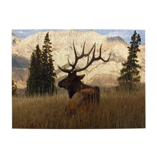 500 Teile, Puzzles für Erwachsene, anspruchsvolle Puzzles, Puzzlespiel für das Ganze,Elch 500 Teile, Puzzles für Erwachsene, anspruchsvolle Puzzles, Puzzlespiel für das Ganze,Elch von LfearTesa
