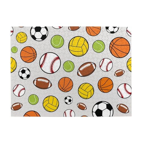 500 Teile, Puzzles für Erwachsene, anspruchsvolle Puzzles, Puzzlespiel für das Ganze,Fußball-Baseballball 500 Teile, Puzzles für Erwachsene, anspruchsvolle Puzzles, Puzzlespiel für das Ganze,Fußball-Baseballball von LfearTesa