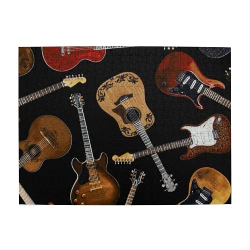 500 Teile, Puzzles für Erwachsene, anspruchsvolle Puzzles, Puzzlespiel für das Ganze,Gitarren gedruckt 500 Teile, Puzzles für Erwachsene, anspruchsvolle Puzzles, Puzzlespiel für das Ganze,Gitarren gedruckt von LfearTesa