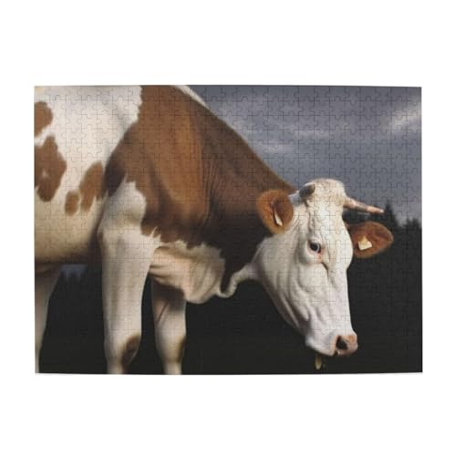 500 Teile, Puzzles für Erwachsene, anspruchsvolle Puzzles, Puzzlespiel für das Ganze,Milchkuh Druck 500 Teile, Puzzles für Erwachsene, anspruchsvolle Puzzles, Puzzlespiel für das Ganze,Milchkuh Druck von LfearTesa