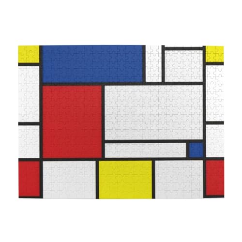 500 Teile, Puzzles für Erwachsene, anspruchsvolle Puzzles, Puzzlespiel für das Ganze,Mondrian Minimalist De Stijl Moderne Kunst 500 Teile, Puzzles für Erwachsene, anspruchsvolle Puzzles, Puzzlespiel für das Ganze,Mondrian Minimalist De Stijl Moderne Kunst von LfearTesa