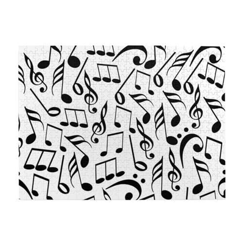 500 Teile, Puzzles für Erwachsene, anspruchsvolle Puzzles, Puzzlespiel für das Ganze,Musiknoten mit Notenschlüssel 500 Teile, Puzzles für Erwachsene, anspruchsvolle Puzzles, Puzzlespiel für das Ganze,Musiknoten mit Notenschlüssel von LfearTesa