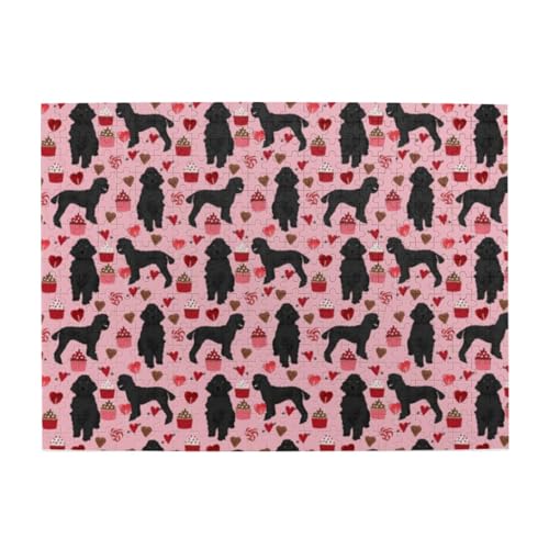 500 Teile, Puzzles für Erwachsene, anspruchsvolle Puzzles, Puzzlespiel für das Ganze,Rosa Pudel Hund Druck 500 Teile, Puzzles für Erwachsene, anspruchsvolle Puzzles, Puzzlespiel für das Ganze,Rosa Pudel Hund Druck von LfearTesa