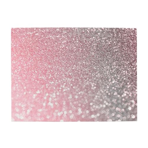 500 Teile, Puzzles für Erwachsene, anspruchsvolle Puzzles, Puzzlespiel für das Ganze,Roségold Pink Sparkle Luxus Trendy Glitter 500 Teile, Puzzles für Erwachsene, anspruchsvolle Puzzles, Puzzlespiel für das Ganze,Roségold Pink Sparkle Luxus Trendy Glitter von LfearTesa