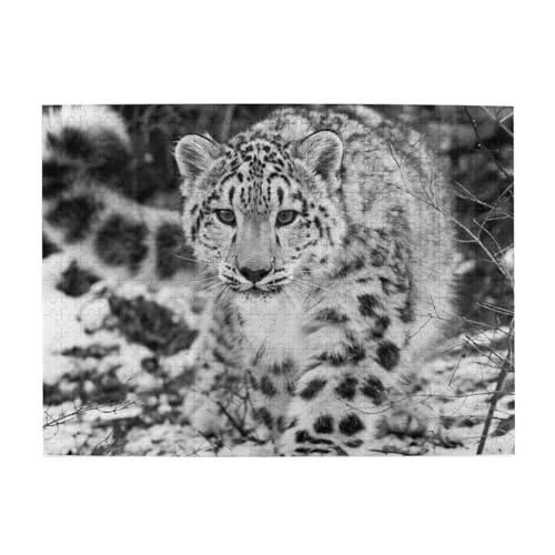 500 Teile, Puzzles für Erwachsene, anspruchsvolle Puzzles, Puzzlespiel für das Ganze,Schneeleopard 500 Teile, Puzzles für Erwachsene, anspruchsvolle Puzzles, Puzzlespiel für das Ganze,Schneeleopard von LfearTesa