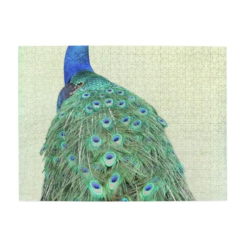 500 Teile, Puzzles für Erwachsene, anspruchsvolle Puzzles, Puzzlespiel für das Ganze,Vintage Pfau 500 Teile, Puzzles für Erwachsene, anspruchsvolle Puzzles, Puzzlespiel für das Ganze,Vintage Pfau von LfearTesa