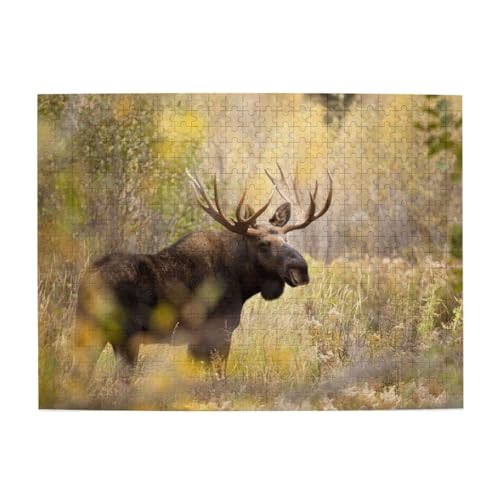 500 Teile, Puzzles für Erwachsene, anspruchsvolle Puzzles, Puzzlespiel für das Ganze,Wildtier Elch Stan im Wald 500 Teile, Puzzles für Erwachsene, anspruchsvolle Puzzles, Puzzlespiel für das Ganze,Wildtier Elch Stan im Wald von LfearTesa