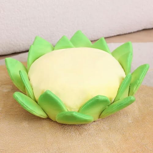 LfrAnk Lotus Runde Sitzkissen Plüsch Blume Pflanze Dekoration Plüsch Kissen weich Plüsch Indoor Boden Sofa Requisiten Geburtstag 60cm 5 von LfrAnk