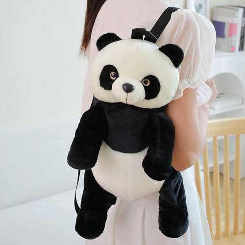 LfrAnk Niedlicher Panda Plüsch Rucksack ausgestopft weich Tier Rucksack Cartoon Umhängetasche Kinder Mädchen Kawaii Geburtstagsgeschenk 35cm 1 von LfrAnk